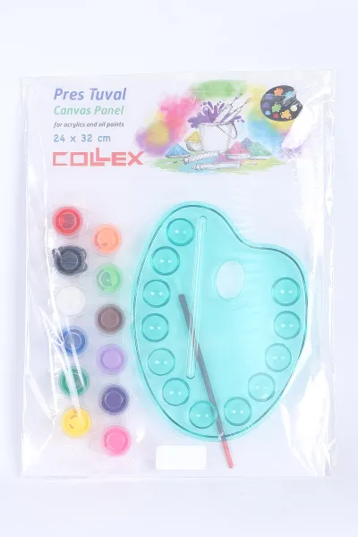 Yeşil Collex Pres Tuval Seti 24x32 Cm 385484