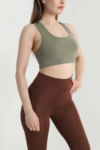 Yeşil Dalgıç Crop Kadın Atlet 469178