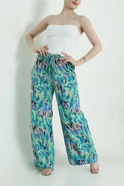 yesil-desenli-dokuma-kadin-pantolon-456137