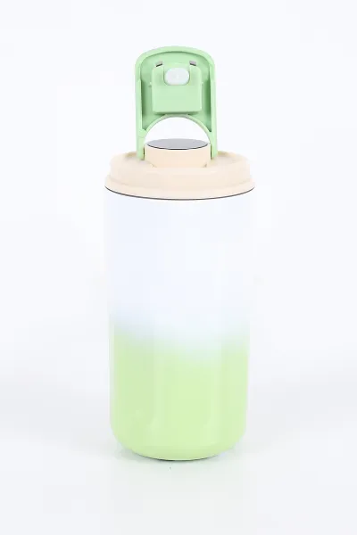 Yeşil Dijital Derece Göstergeli Çelik Termos-Matara 420 Ml 393132