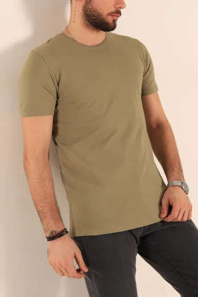 yesil-duz-kesim-basic-erkek-tisort-181367