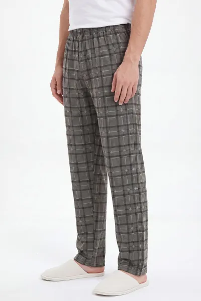Yeşil Ekose Desen Erkek Pijama Altı 465618