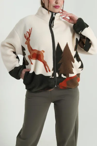 yesil-fermuarli-desenli-teddy-kadin-polar-482442