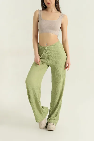 yesil-gofre-palazzo-kadin-pantolon-362543