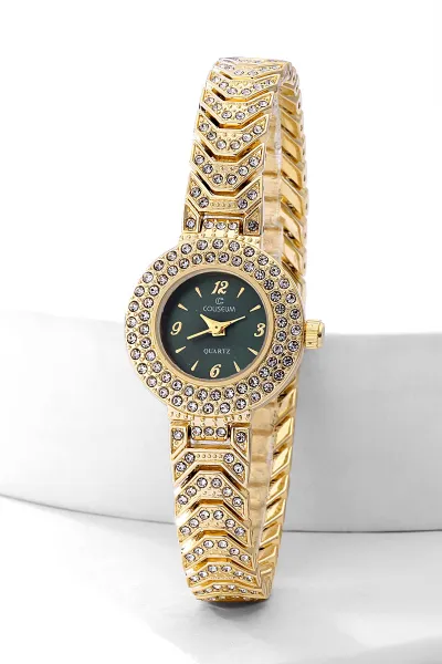 Yeşil Gold Şık Kadın Saat 476740