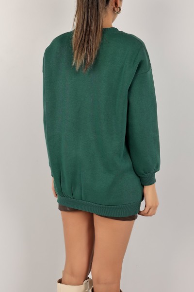 Yeşil İçi Şardonlu Bayan Sweat 142964