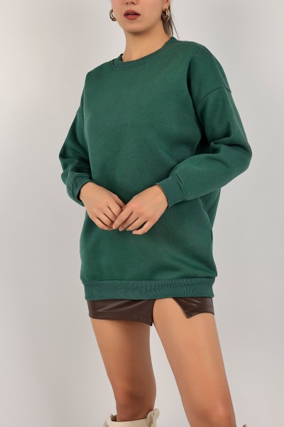 Yeşil İçi Şardonlu Bayan Sweat 142964