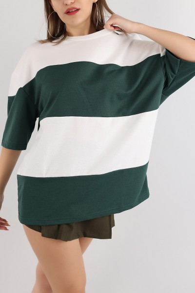 yesil-iki-ip-oversize-bayan-tisort-166249