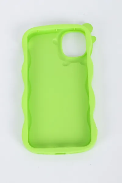 Yeşil Iphone XS Uyumlu Micky Mouse Serisi Yumuşak Slikon Telefon Kılıfı 391238