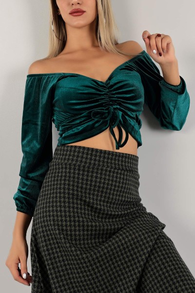 yesil-kadife-buzgulu-bluz-133942