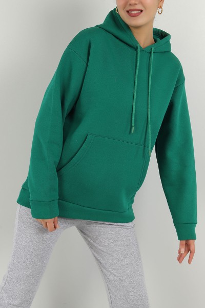 yesil-kapusonlu-ici-sardonlu-bayan-sweat-147665