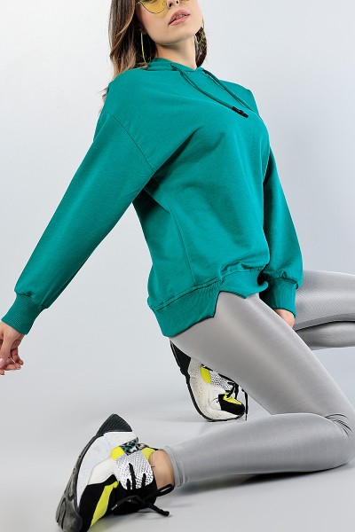 yesil-kapusonlu-likrali-bayan-sweat-81193
