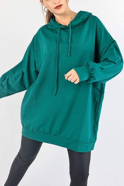 yesil-kapusonlu-sweat-tunik-87919
