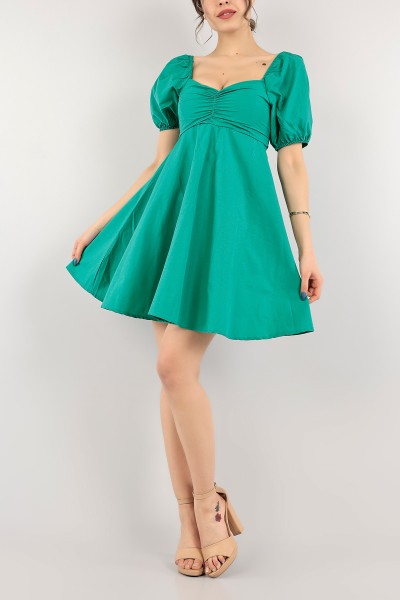 yesil-madonna-yaka-poplin-dokuma-elbise-110321
