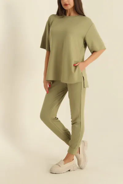 Yeşil Modal Kumaş Bayan İkili Takım 278858
