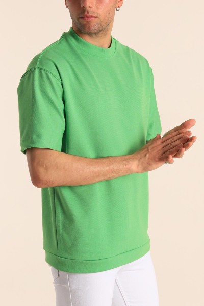 Yeşil Oversize Erkek Tişört 181811