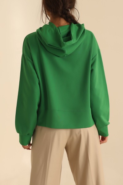 Yeşil Oversize Sweat 204090