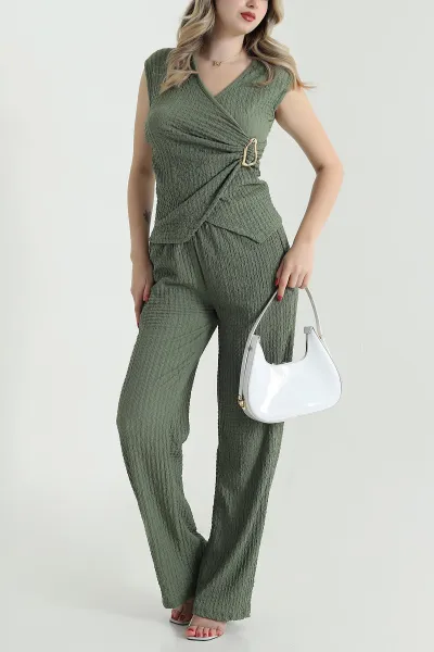 yesil-pantolon-bluz-gofre-kadin-ikili-takim-469455