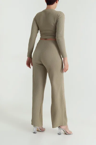 Yeşil Pantolon Bluz İrem Kadın İkili Takım 482919