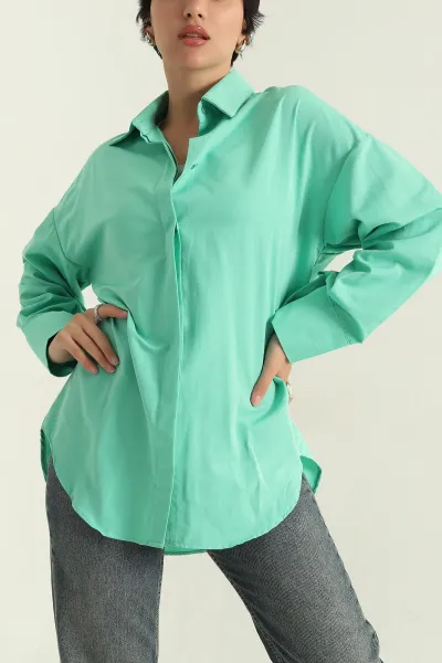 yesil-poplin-kumas-gizli-pat-kadin-gomlek-360962