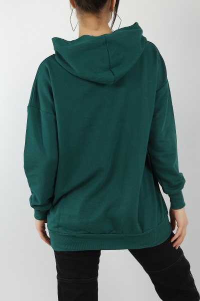 Yeşil Salaş Kalıp Bayan Sweat 144866
