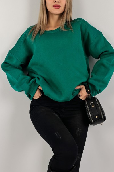 Yeşil Şardonlu Bayan Sweat 142334