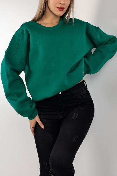 Yeşil Şardonlu Bayan Sweat 142334