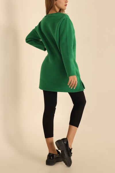 Yeşil Şardonlu Sweat Tunik 216998