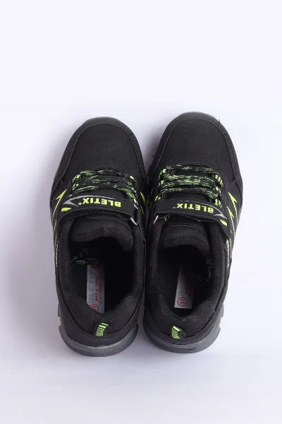 Yeşil Siyah  (30-35 Filet )Outdoor Kalın Tabanlı Cırtlı Çocuk Bot 305563