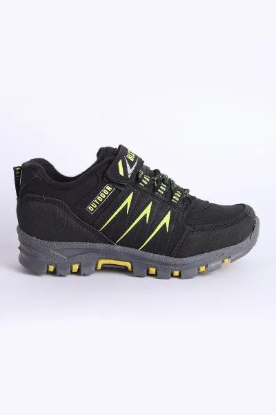yesil-siyah-30-35-filet-outdoor-kalin-tabanli-cirtli-cocuk-bot-305563