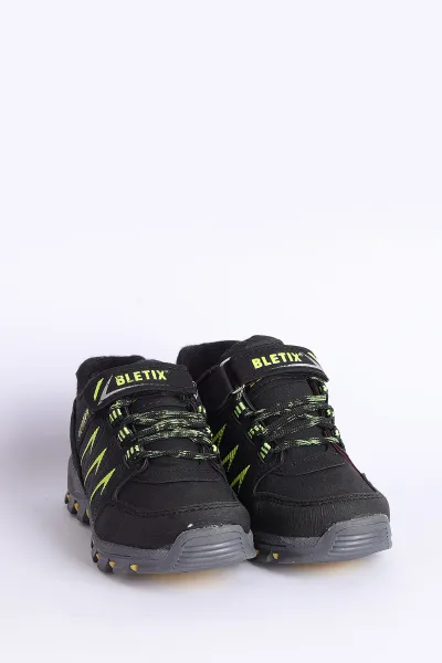 Yeşil Siyah  (30-35 Filet )Outdoor Kalın Tabanlı Cırtlı Çocuk Bot 305563
