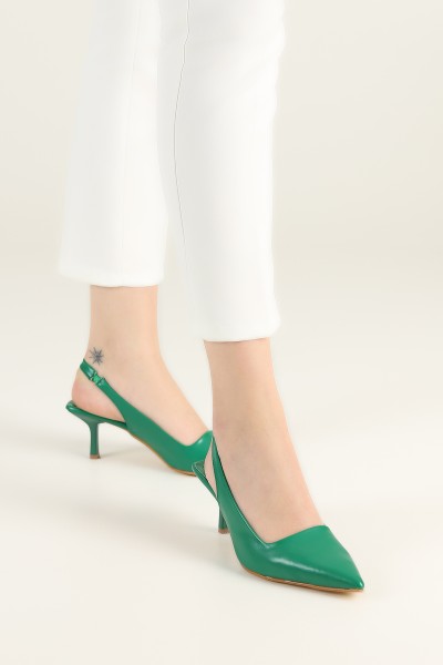 Yeşil Topuklu Ayakkabı 174839