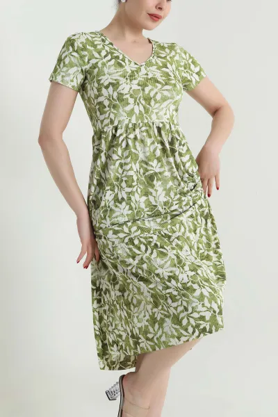 yesil-v-yaka-helen-kadin-elbise-467244