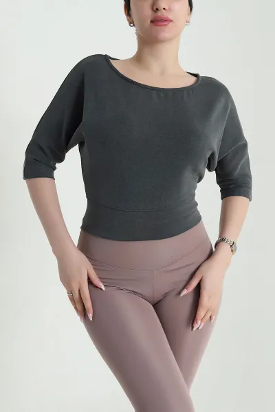 Yeşil Yarasa Kol Kadın Bluz 461498