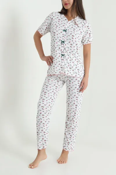 Yeşil Yeni Sezon Kadın Pijama Takımı 466336