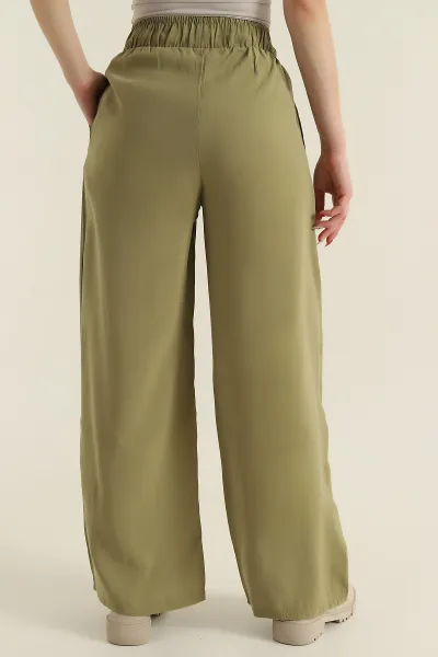 Yeşil Yeni Sezon Modal Kadın Pantolon 425232