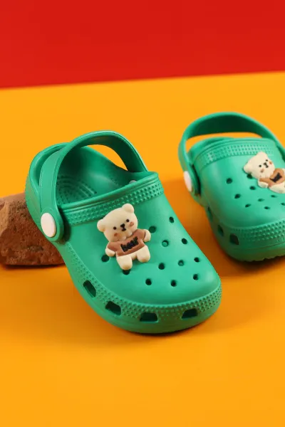 Yeşil(22-25) Figürlü Eva Bebe Terlik & Sandalet 258822