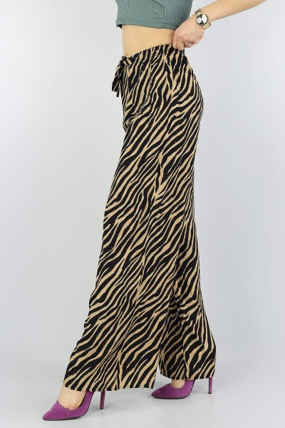 zebra-desenli-dokuma-viskon-bayan-pantolon-55512