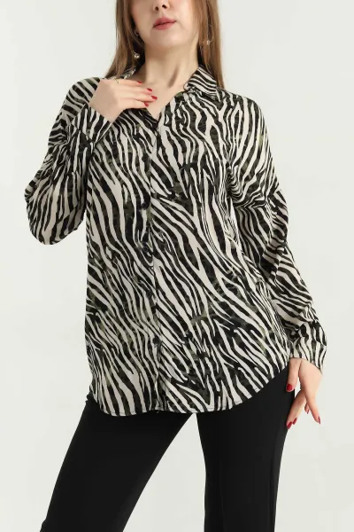 zebra-desenli-dokuma-viskon-gomlek-337828