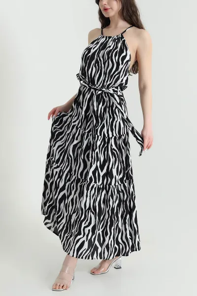 zebra-kusakli-dokuma-viskon-kolsuz-kadin-elbise-449859