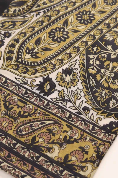 Zeytin 180X70 cm Dijital Baskı Elina Desenli Pamuk Şal 420440