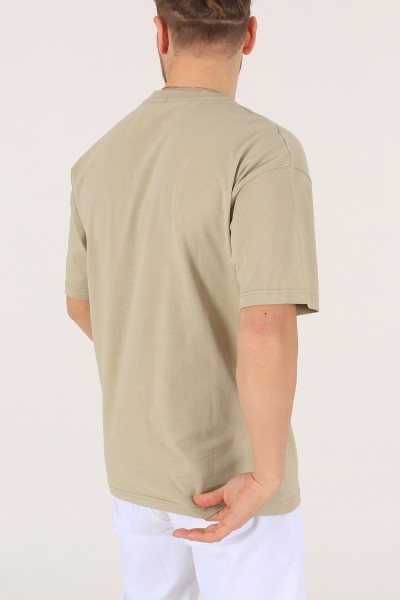 Zeytin Oversize Erkek Tişört 170992