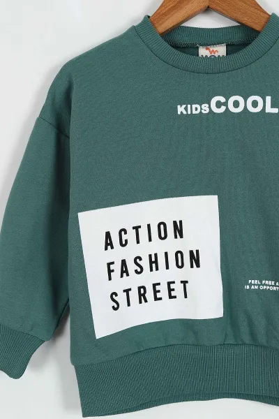 Zümrüt Yeşili (1-4 Yaş) Action Fashion Baskılı   2 İp Erkek Çocuk Takım 428609