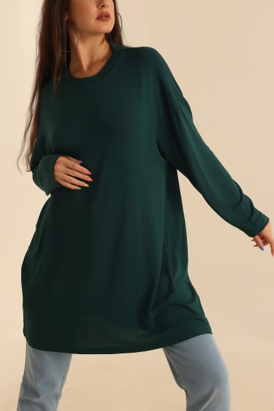 zumrut-yesili-cilek-kumas-tunik-204120