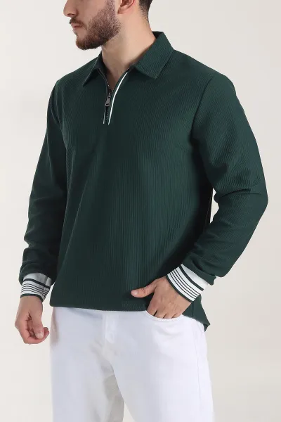 zumrut-yesili-fitilli-yarim-fermuarli-dik-yaka-erkek-sweatshirt-404807