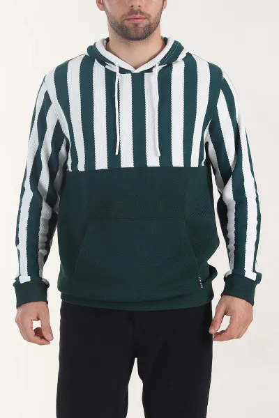 zumrut-yesili-kapusonlu-serit-detayli-erkek-sweatshirt-408062