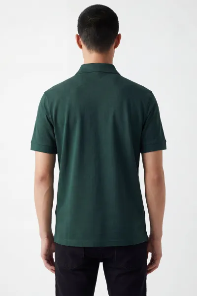 Zümrüt Yeşili Polo Yaka Erkek Tişört 435347