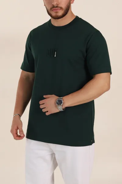 zumrut-yesili-relaxed-fit-kabartma-yazi-detayli-erkek-tisort-358491
