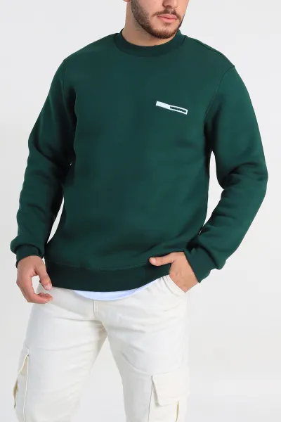 zumrut-yesili-relaxed-fit-uc-ip-sardonlu-kabartma-detayli-erkek-sweatshirt-309898