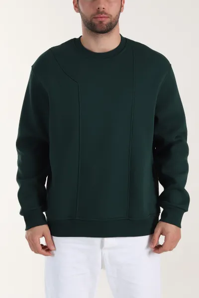 zumrut-yesili-uc-ip-sardonlu-bisiklet-yaka-erkek-sweatshirt-410901
